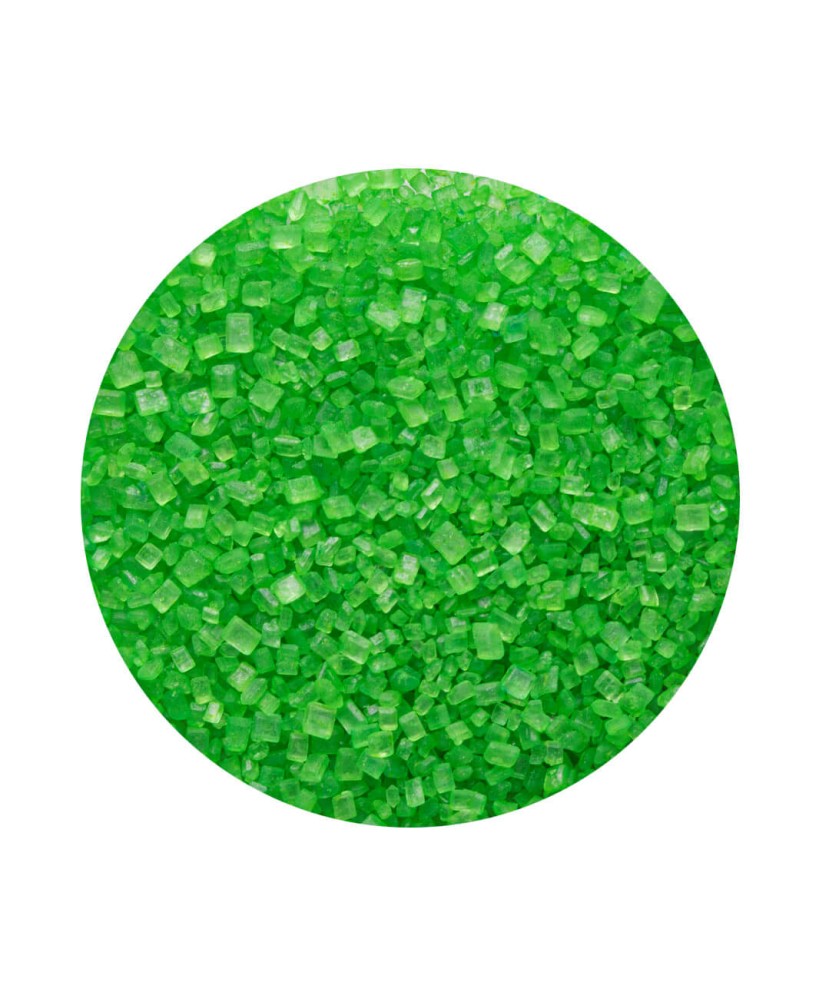 Cristales Azcar verde 90 G - Confetis cakes