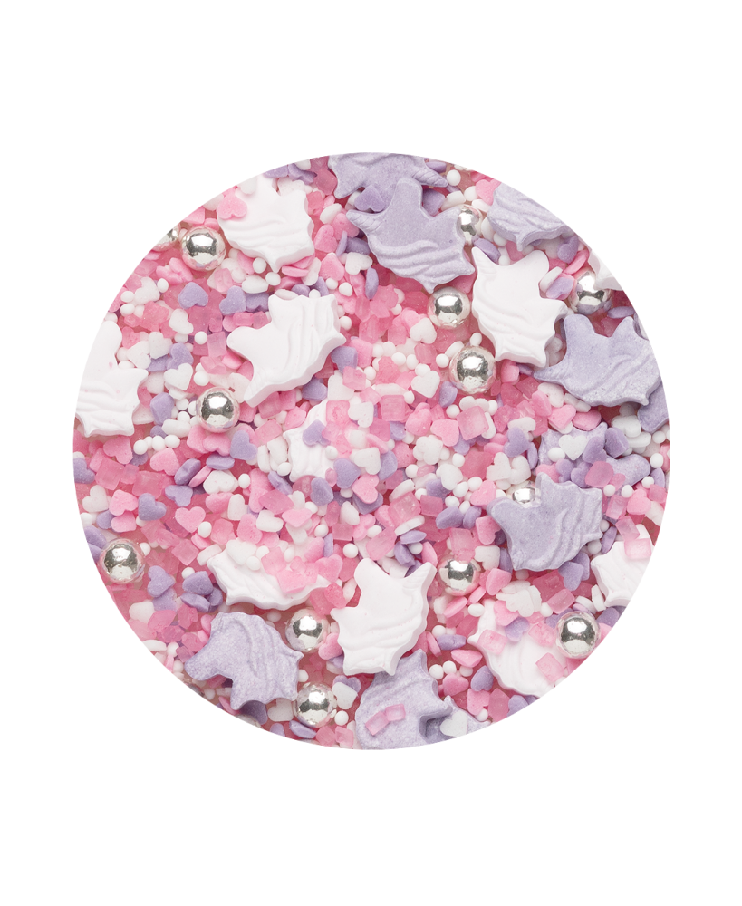 Sprinkles Special Mix 5 unicornios y corazones -Confeti cakes (100grs)