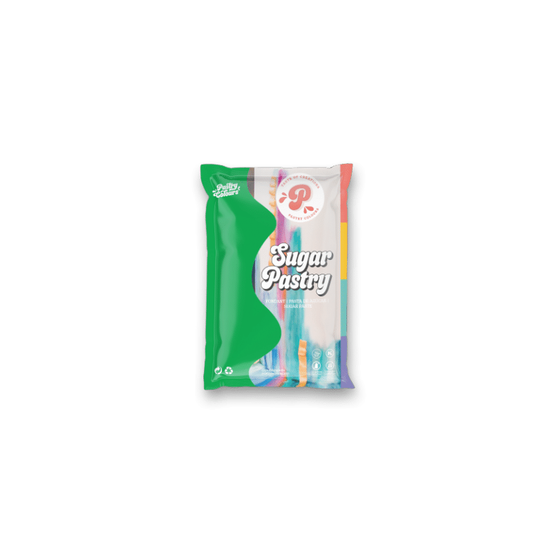 Fondant SugarPastry Verde 250g sin gluten -Pastry colours