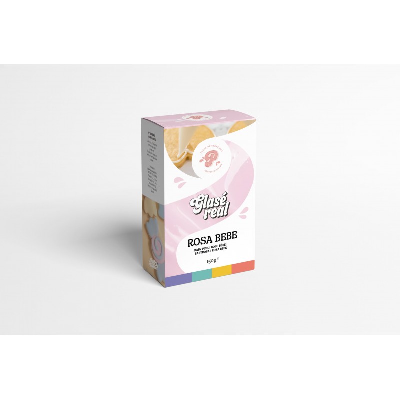 Glasa Real Rosa bebe 150g - Pastry Colours