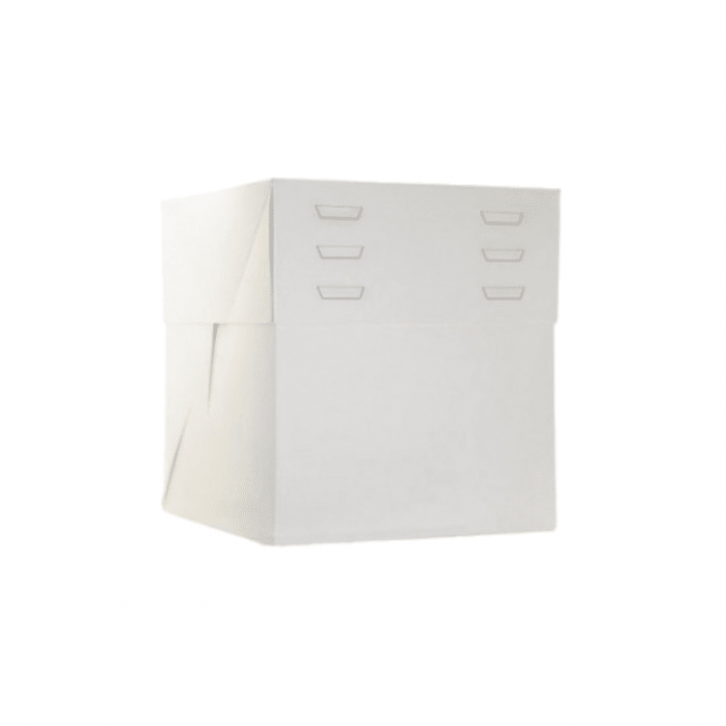 CAJA TARTA BLANCA GRADUABLE 30 x 30 x 20 A 30cm (10UDS) Pastry colours