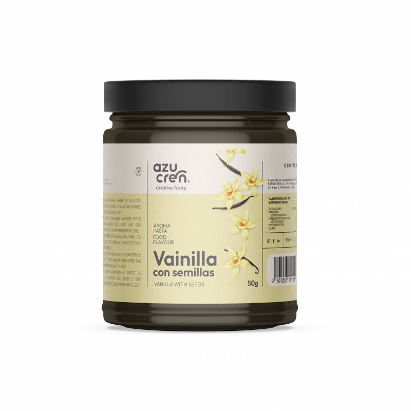 AROMA EN PASTA CONCENTRADO VAINILLA CON SEMILLAS 50GR AZUCREN
