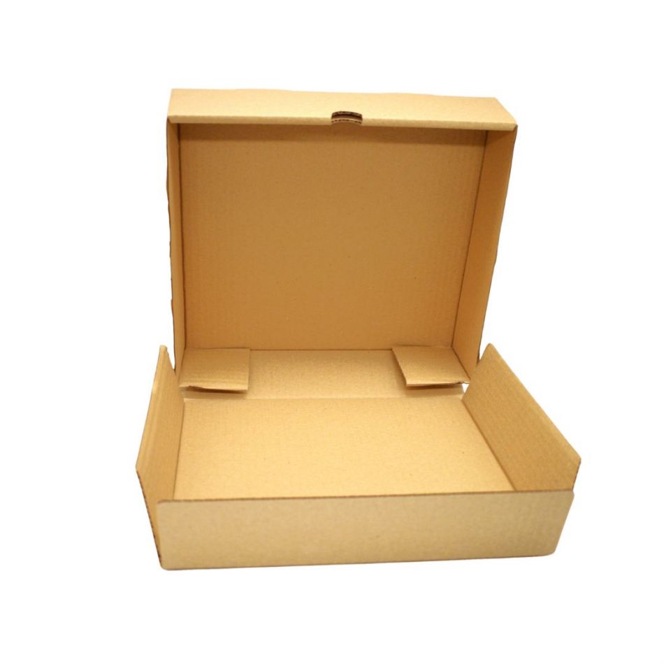 CAJA KRAFT 27X27X7 CM RESISTENTE (10UDS) -decopast