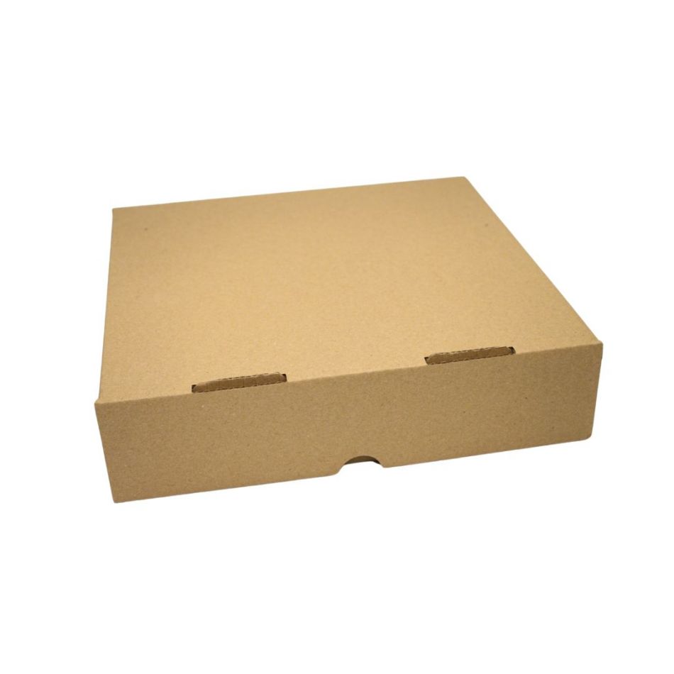 CAJA KRAFT 27X27X7 CM RESISTENTE (10UDS) -decopast