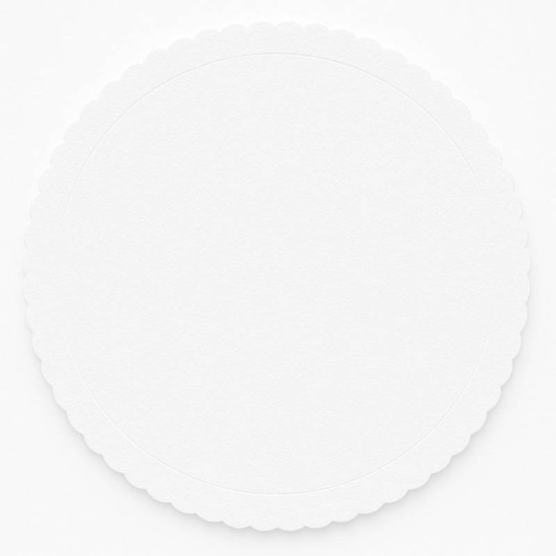 DISCO 25 CM BLANCO CON TEXTURA EXTRA-FUERTE 3MM (5UDS) -azucren