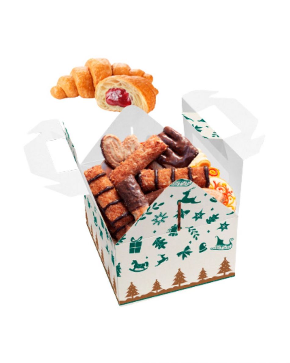 CAJA NAVIDAD 18x15,5x10CM CON ASA Y VENTANA (10UDS)-decopast