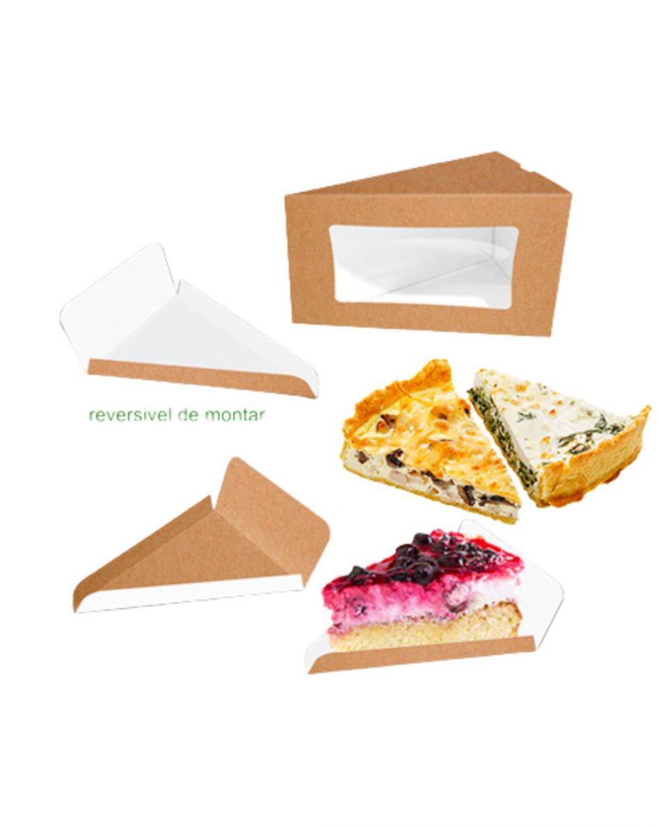 CAJA PARA PORCIN + BANDEJA KRAFT (10UDS)-decopast