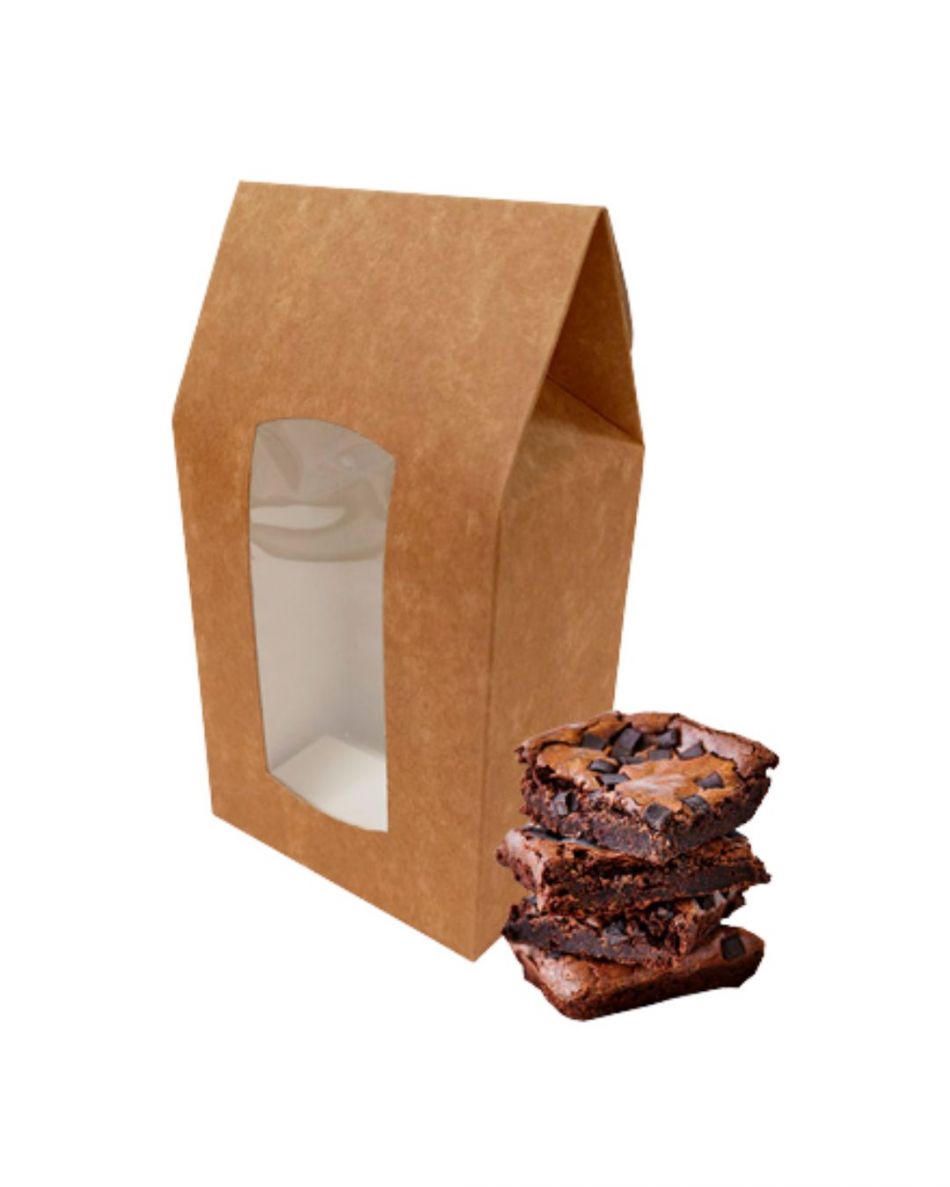 CAJA KRAFT CON VENTANA 10X6X18 CM (10UDS)-decopast