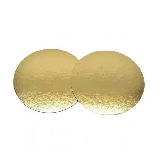 BASE REDONDA 12 CM ORO/ORO 1MM (50)