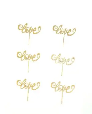 TOPPERS LOVE PARA CUPCAKES (6UDS)