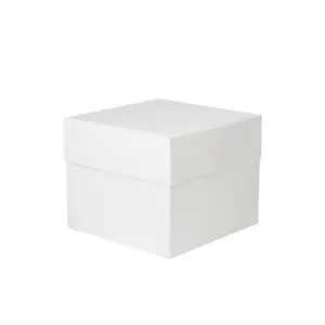 Caja tarta Blanca 25 x 25 x 15.2 cm (10uds)