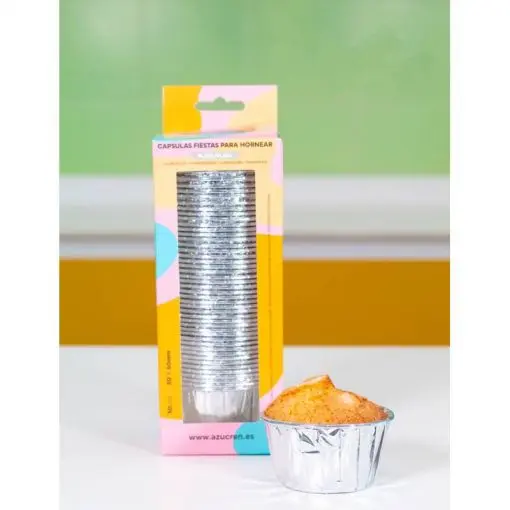 CPSULAS RGIDAS PLATA-PLATA (50UDS)-Pastry colours