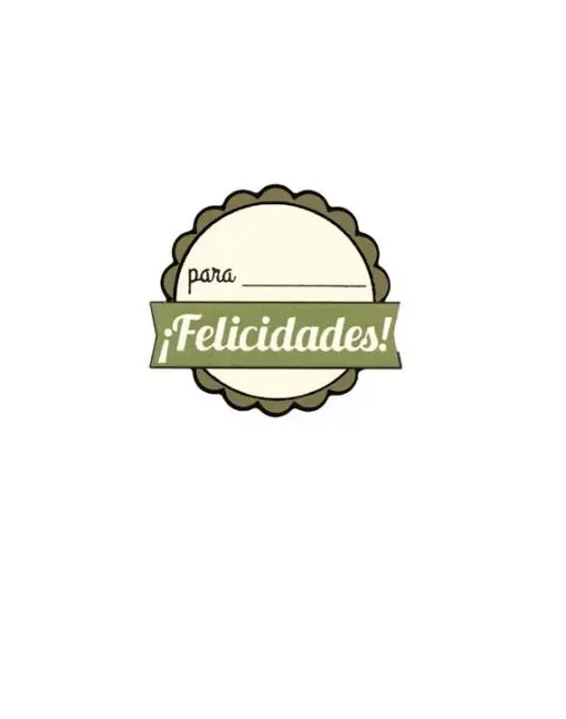 Etiquetas adhesivas FELICIDADES  250uds