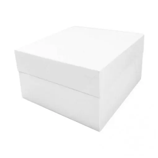 CAJA TARTA BLANCA 28 X 28 X 15,2 CM (10UDS)- azucren