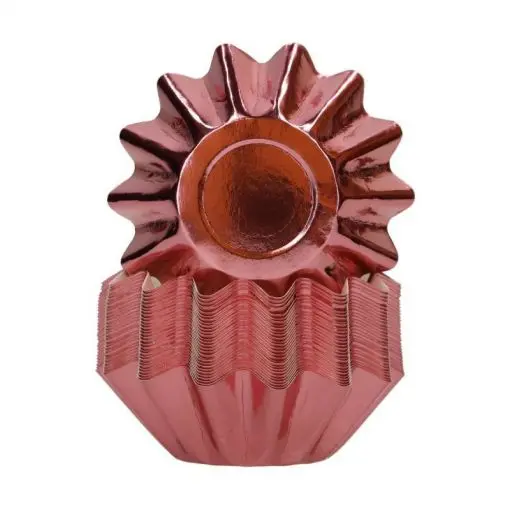 CPSULAS BLOOM ORO ROSA METALIZADO (48UDS) -FUNCAKES