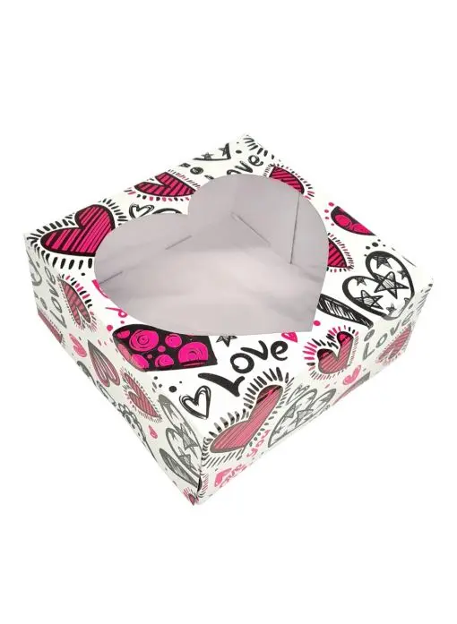 CAJA SAN VALENTIN 20X20X9 CM LOVE  (15UDS)-decopast