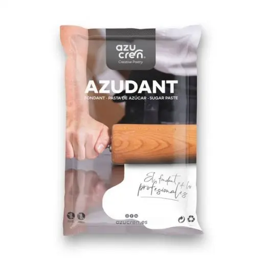 AZUDANT FONDANT BLANCO 2 KG. SIN E171 -azucren