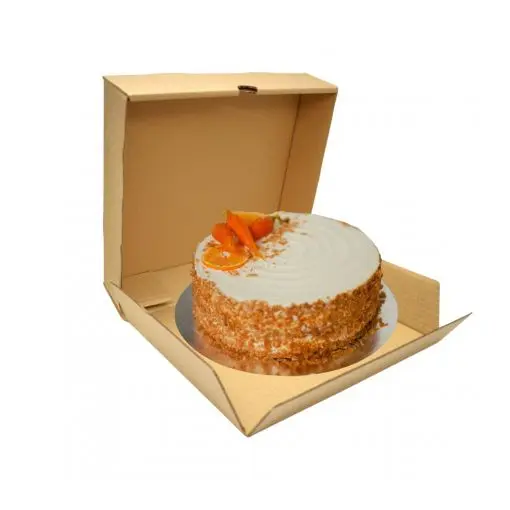 CAJA KRAFT 27X27X7 CM RESISTENTE (10UDS) -decopast