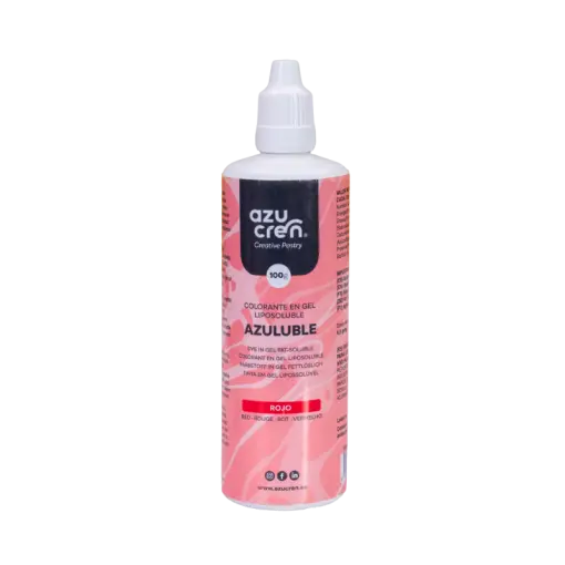 COLORANTE EN GEL LIPOSOLUBLE ROJO AZULUBLE 100 ML.-azucren
