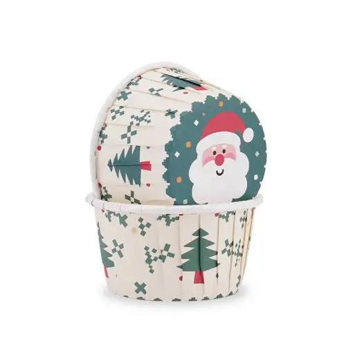 50 CPSULAS PARA FIESTAS ABETOS DE NAVIDAD ( 50 X 40 MM. ALTURA )-azucren