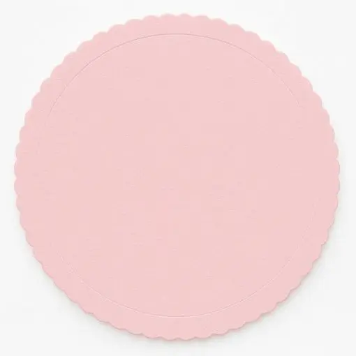 DISCO 25 CM ROSA CON TEXTURA EXTRA-FUERTE 3MM (5UDS) -azucren