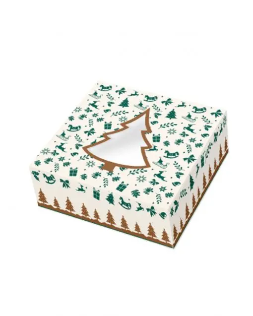 CAJA RBOL NAVIDAD 24X24X7,5 CM (10UDS)-decopast