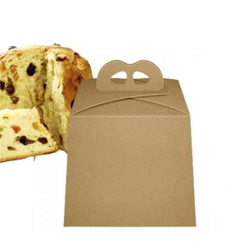 CAJA PARA PANETTONE KRAFT 21,5X21,5X19,5 CM (10UDS)-decopast