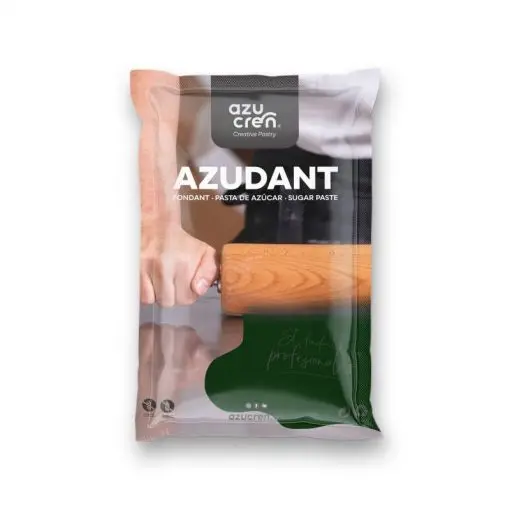 FONDANT VERDE NAVIDAD AZUDANT 250GR -azucren