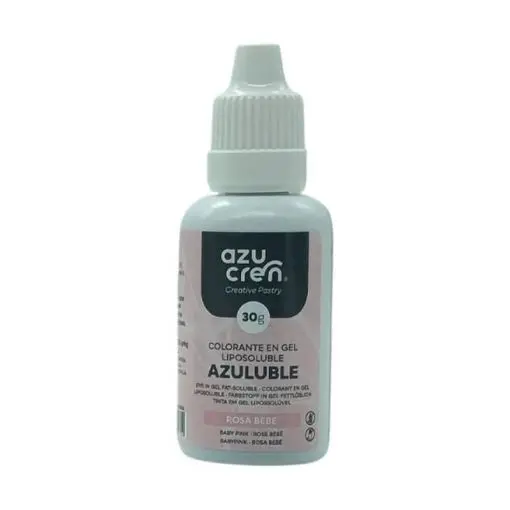 COLORANTE EN GEL LIPOSOLUBLE ROSA BEBE AZULUBLE 30 ML.-Azucren